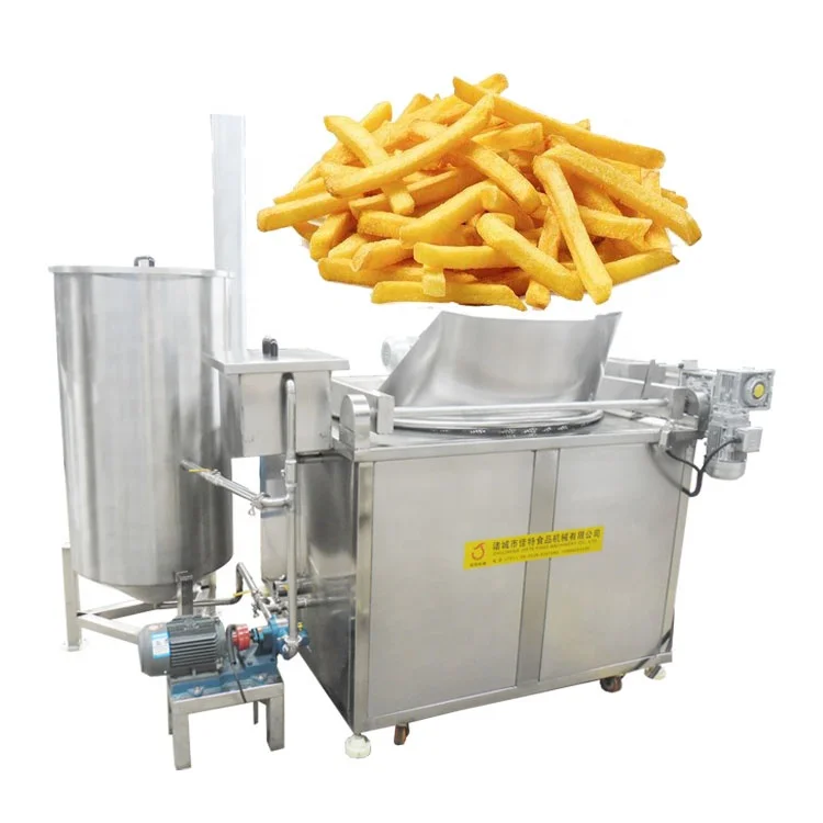 Industrial automatic frying machine deep fryer auto stir fry machine potato frying machine