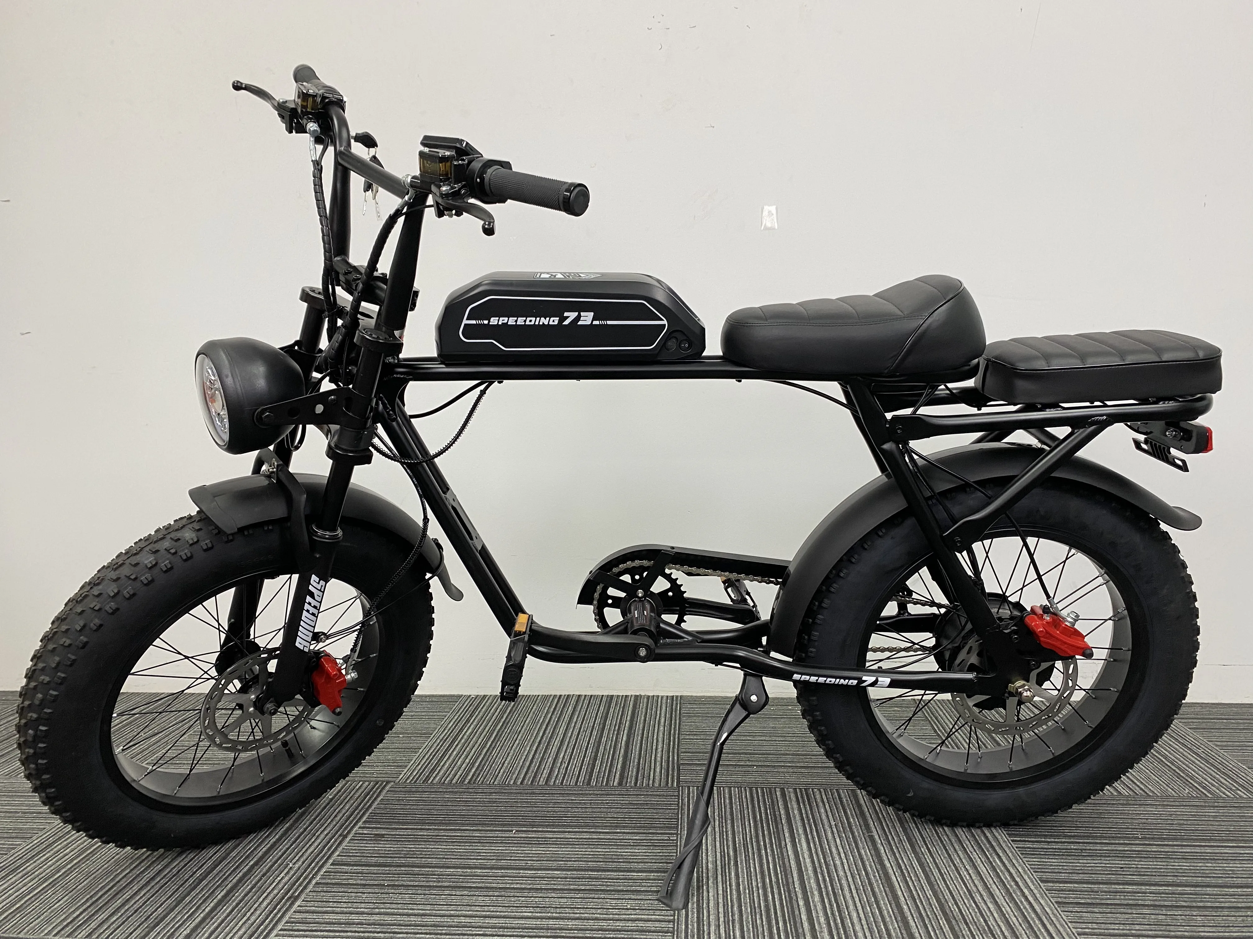 20x4.20 2000w Interior Dirt Fat Wheel Tyre Foldable Ebike Bicycle Folding Electric Bike LED Lithium Battery 48V Aluminum Alloy