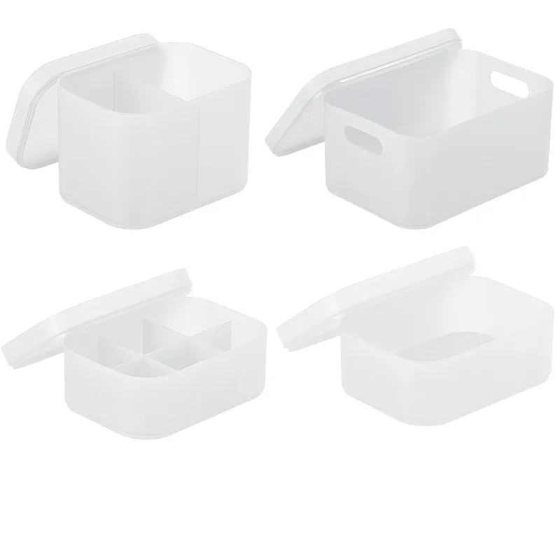 
Desktop storage box cosmetic box plastic scrub transparent lipstick skin care products plastic jewelry box 
