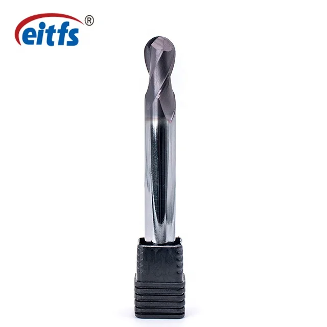 HRC 60 Tungsten Carbide Ball Nose End Mill In Milling Cutter For Steel