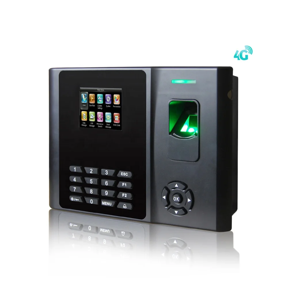4G/TCP/IP/USB порт отпечатков пальцев биометрическая система посещаемости времени с батареей