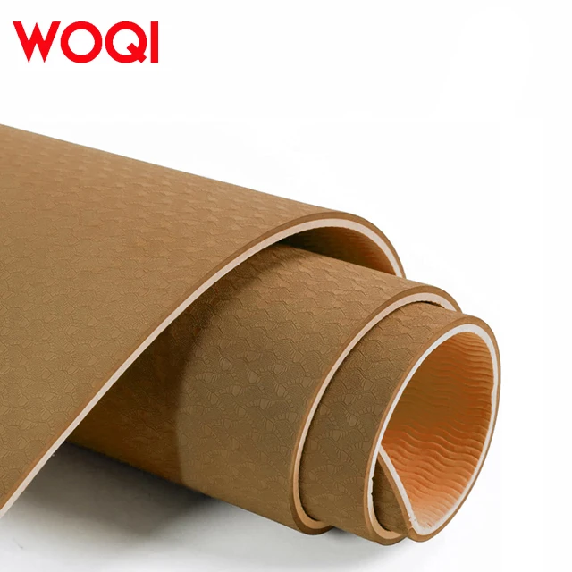 WOQI Manufacturer Custom Logo Color Kid Women Travel Natural Rubber Wholesale Yoga Mat TPE Material for Gym Use