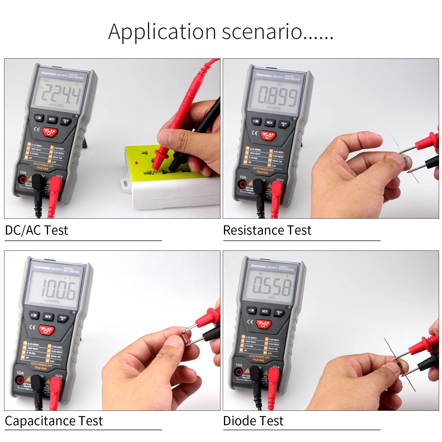 Mini Portable multitester laboratory equipment Resistor tester battery tester Electric Instrument Digital Multimeters