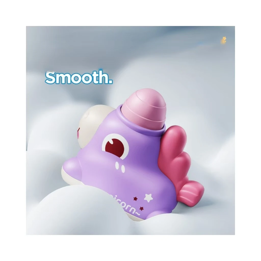 New Press and Go Toy Car Cute Cartoon Unicorn Friction Inertial Pull Back Plastic Mini Car Toys