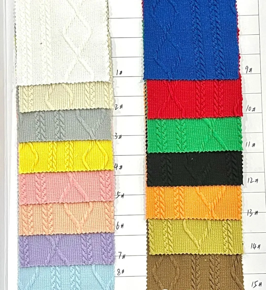 New Polyester Single-sided Knitted Jacquard Fabric