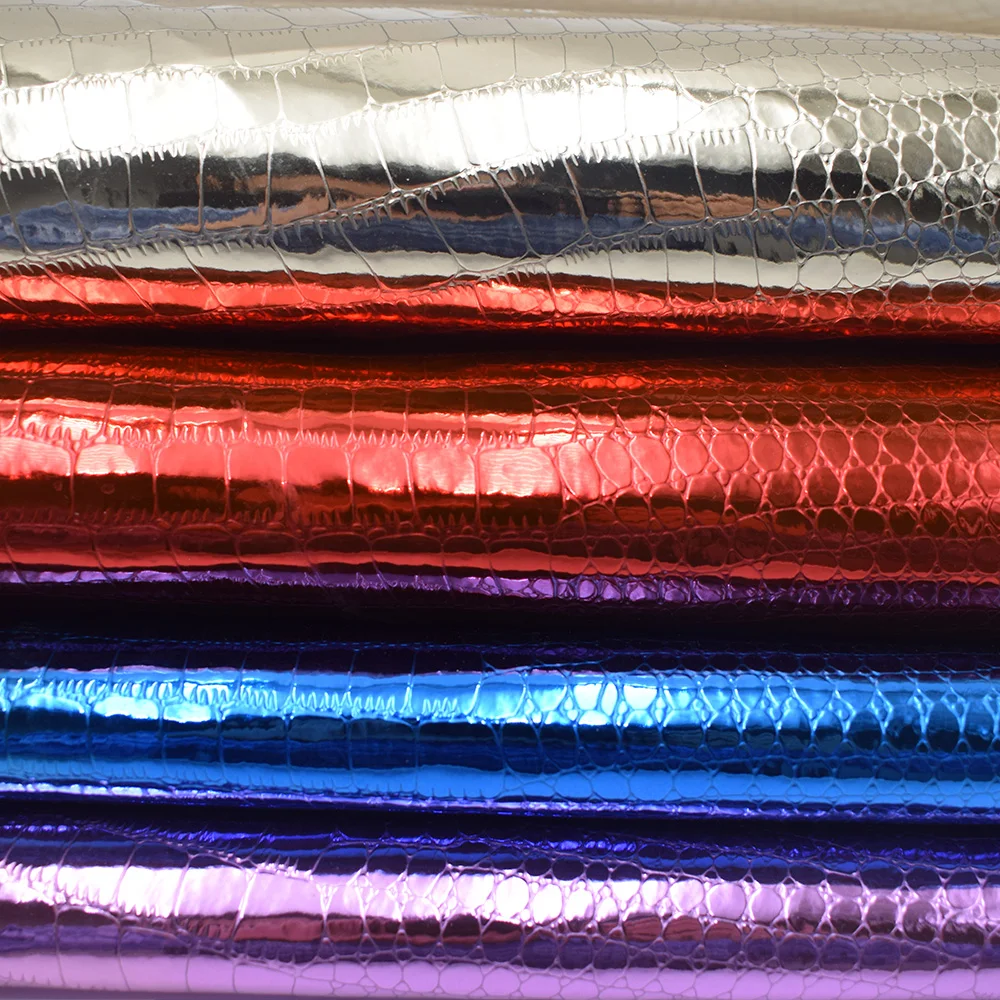 synthetic crocodile skin wholesale faux leather for fashion cosmetic bag leather