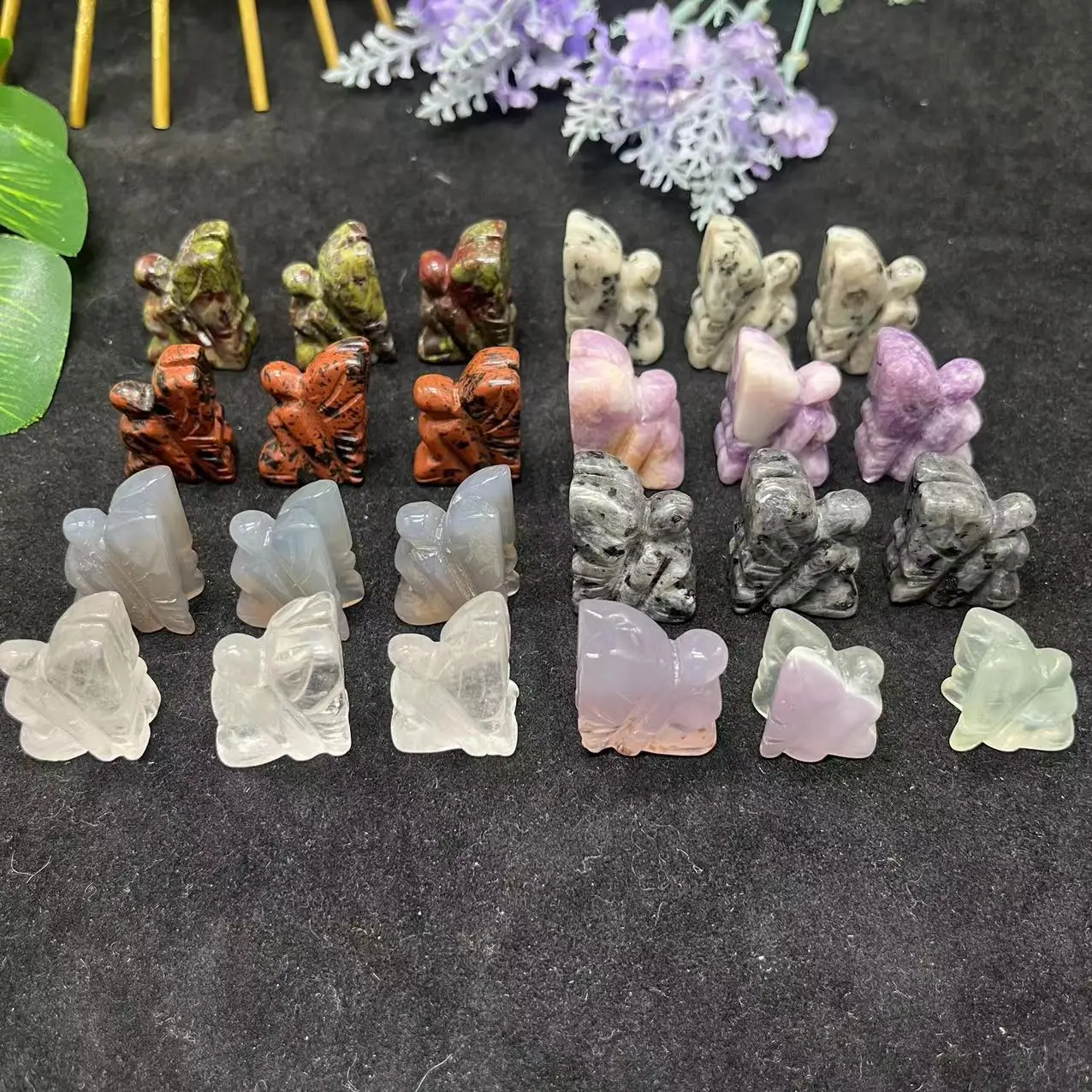 Wholesale Bulk Mix Crystal Carving Fairy Crystal Hand Carved Crystal Fairy Carvings