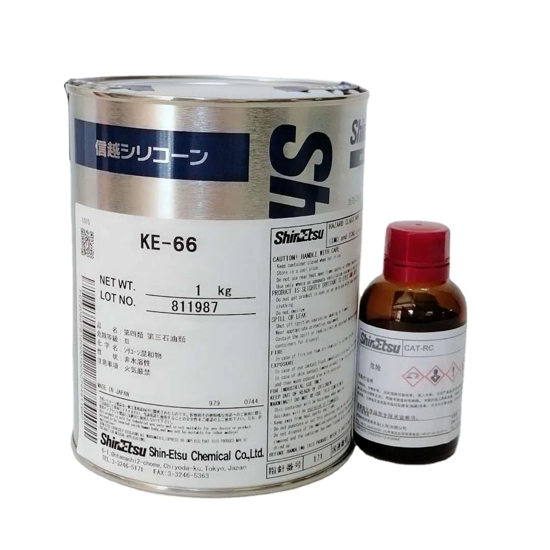 KE-66 Shin Etsu silicone two-component room temperature-cure self bonding rubber as a good in electrical sealing and potting