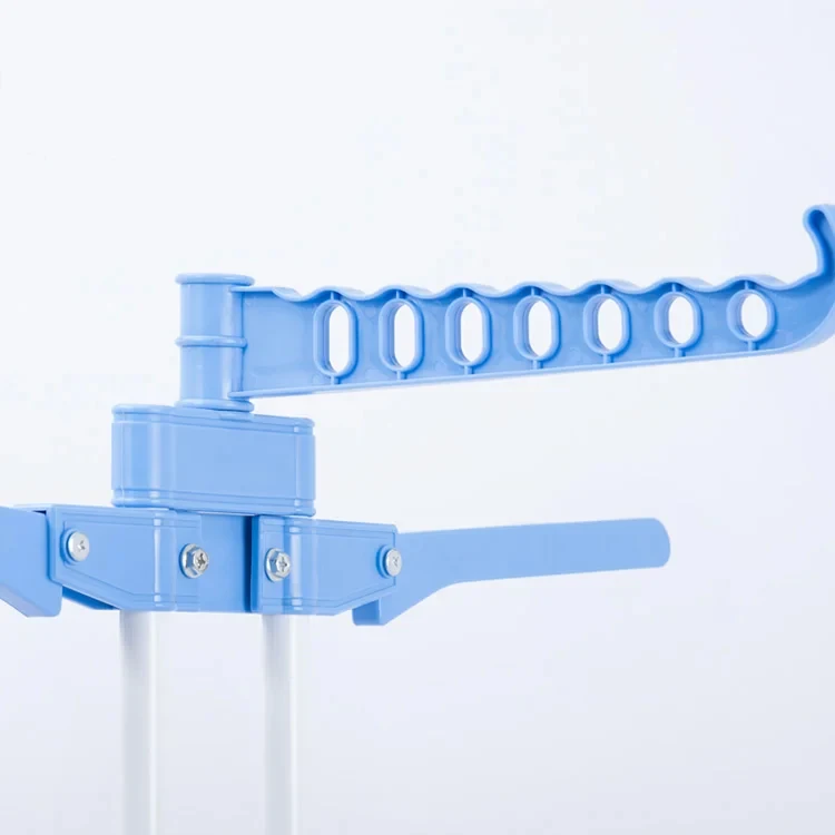 Heavy-Duty Portable PVC and Aluminium Clothing Organizer Modern Standing Foldable Dry Rack with Wheels for Laundry Use