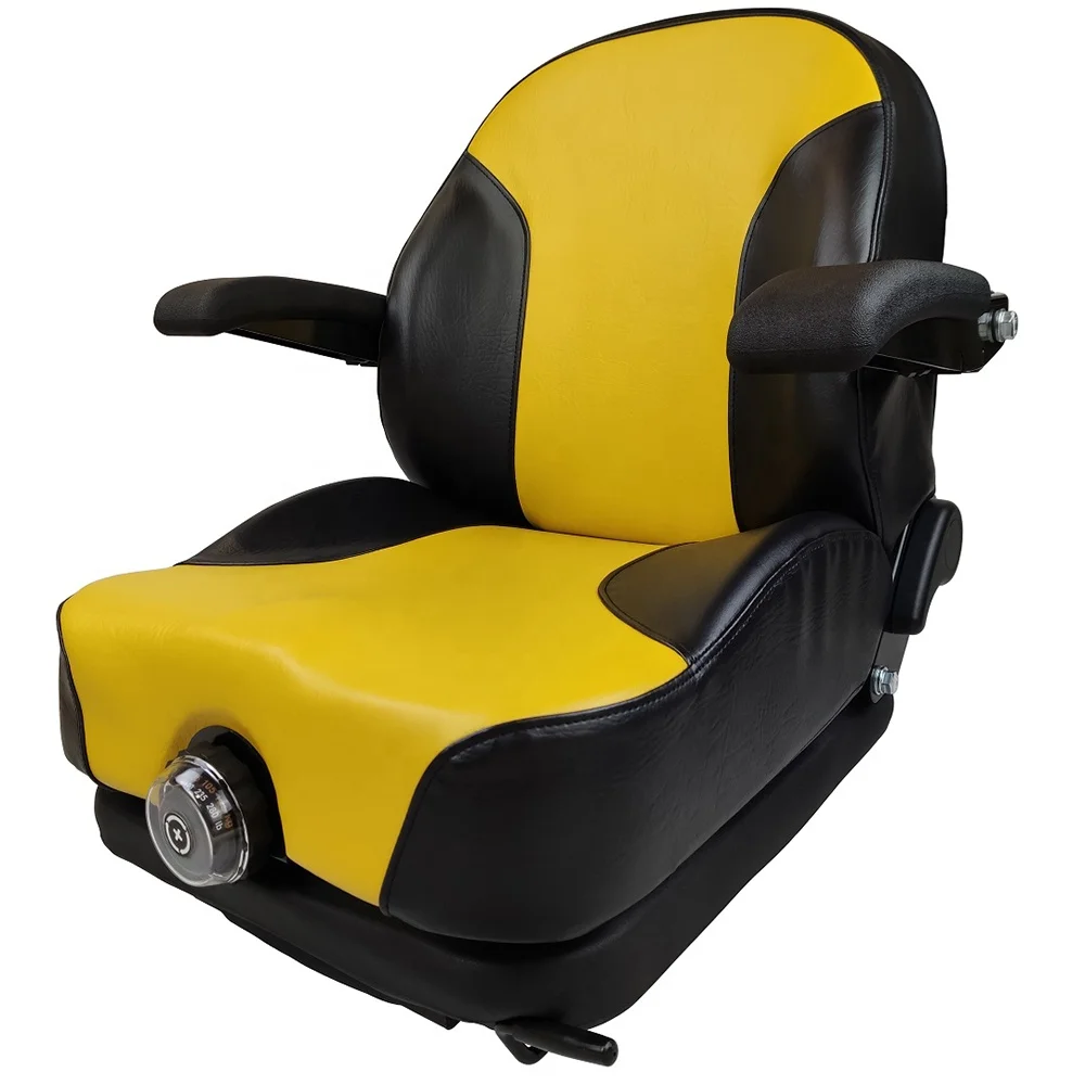 Low Profile PVC Mechanic Suspension Seat for John Deere Zero Turn Mowers Tractor Modified Car Seat with Mechanical Suspension