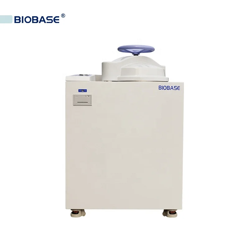 BIOBASE china vertical autoclave BKQ-B75L in stock lcd screen display microcomputer control