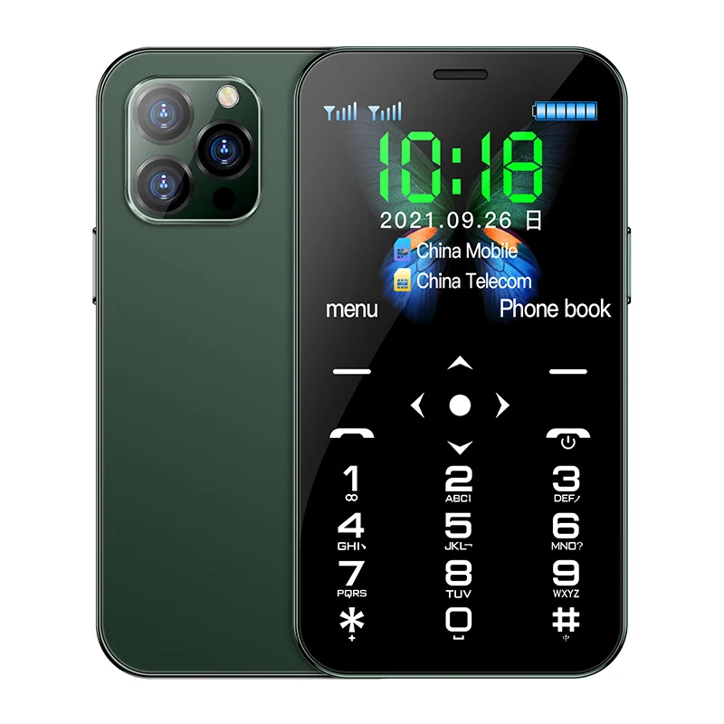 2022 SOYES D13 Mobile Phone 3G 4G Dual SIM Type-C LED Light SOS Super Fashion Small Mini Card MobilePhone Celular