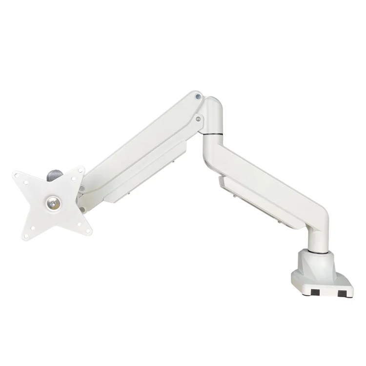 Ergonomic Monitor Arm Base Quick Release VESA Adjustable Height Gas Spring Aluminum LCD Monitor Stand