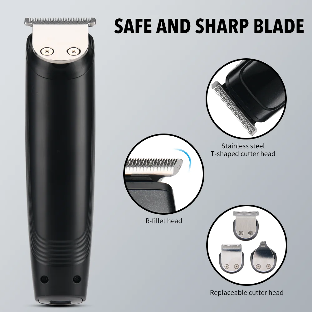 PRITECH usb charging 90mins-using cordless hair clipper 3-in-1 electric hair trimmer