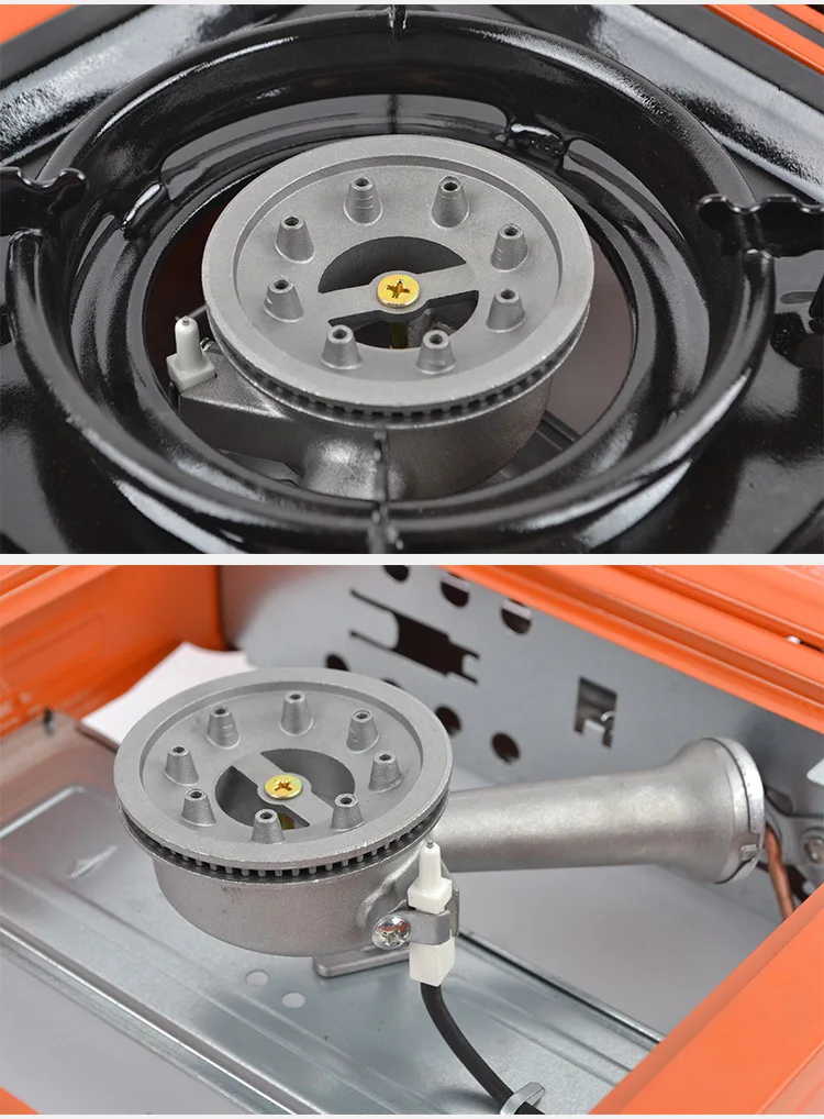 Outdoor And Household Stove 2 Plate Portable Two Burners Multi Function Cooker Picnic Hiking Butane Gas Stove With Grill