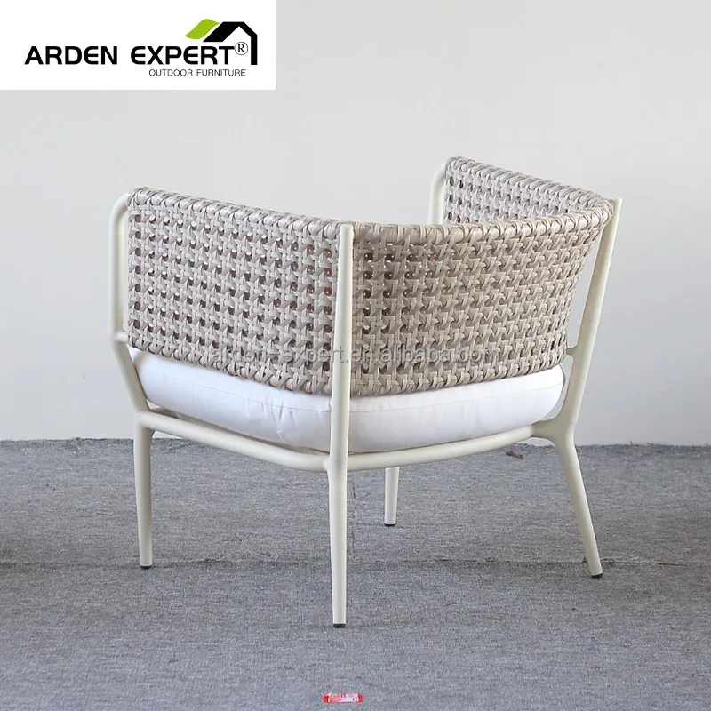 Rattan Beach Furniture Garden Set Aluminum Wicker Armchair For Outdoor Living