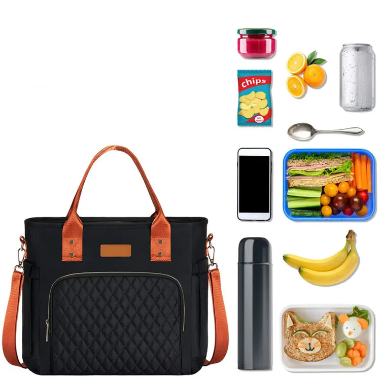 Custom Large Size Cooler Shopping Tote Catering Reusable Thermal Insulated Grocery Bags