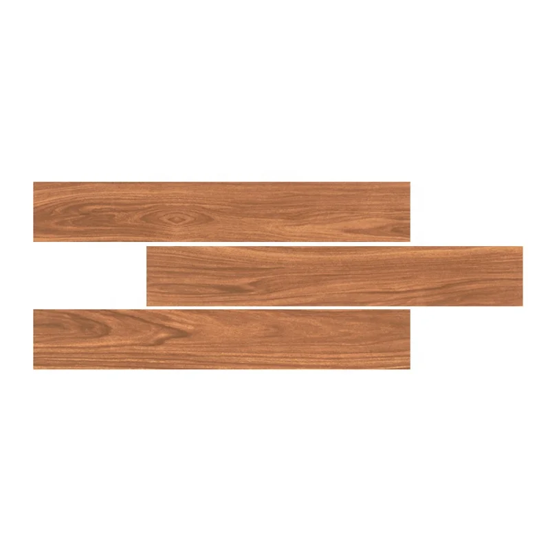 150x900 anti-slip rustic indoor porcelain antique glazed high grade brown wooden like tile wholesale