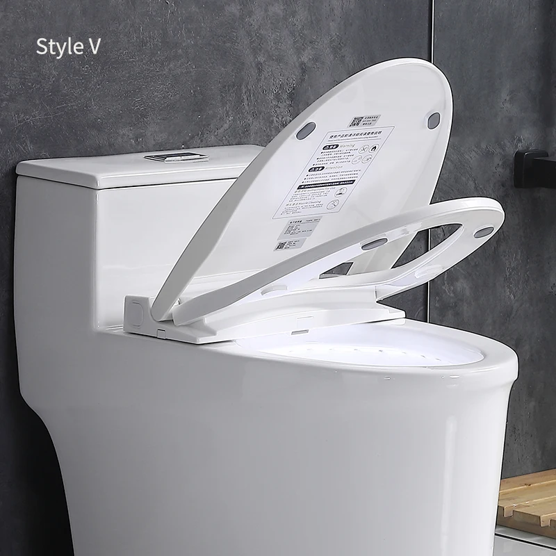 V Shape Plastic Smart Toilet Seat With SelfCleaning Heating Bidet Feature Automatic WC Deckel Remote Control For WC Lid Coverage