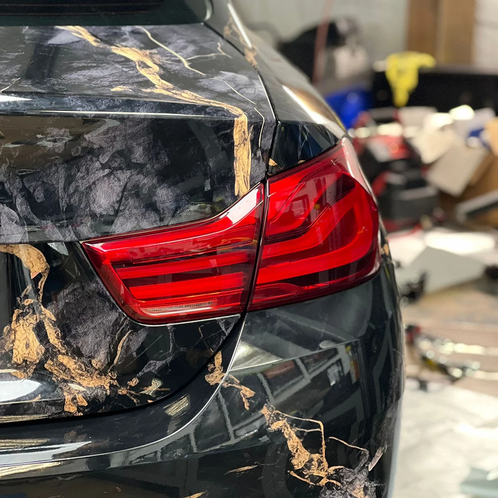 Self Adhesive Auto Vinyl Wrap Personalized Customized Marble Grain Design Sticker Bomb Car Stickers