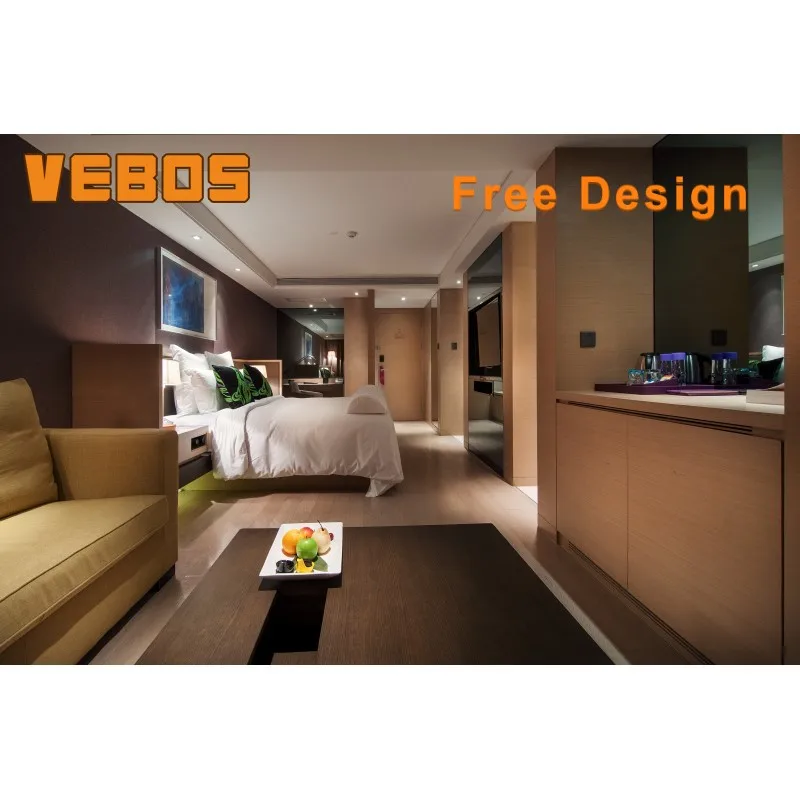 Завод полный индивидуальные деревянные гостиничный набор мебели для спальни и современный дизайн гостиничного номера 5 звезд