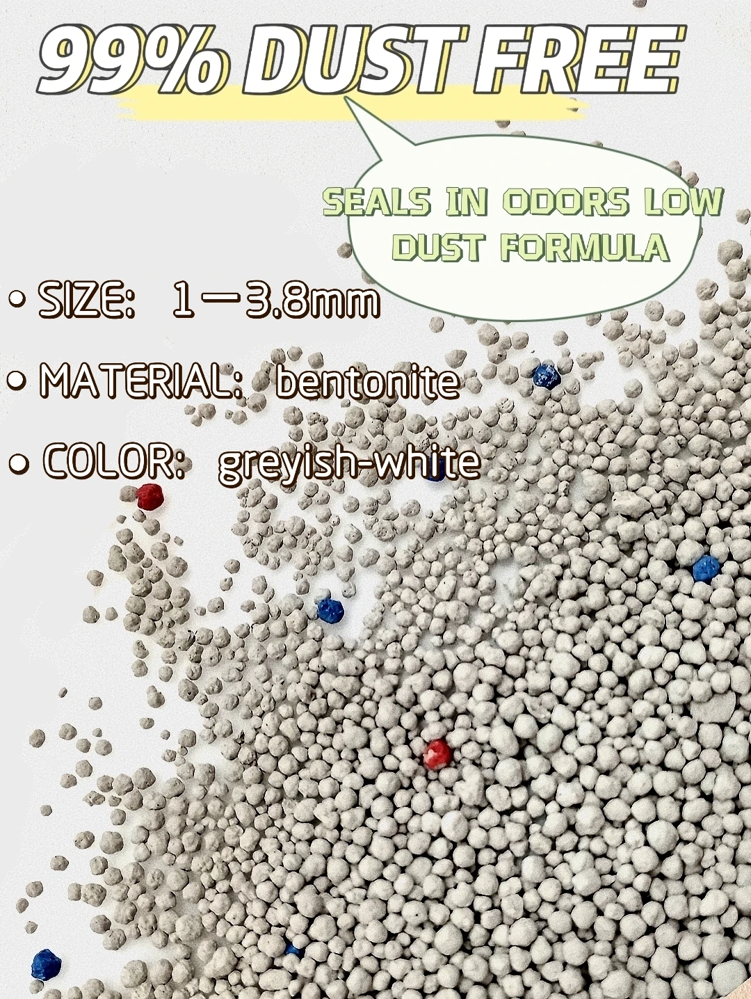 Cat Accessories manufacturer OEM 10L Cat Litter Quickly Clumping Odor Control Bentonite Cat Litter For Pets