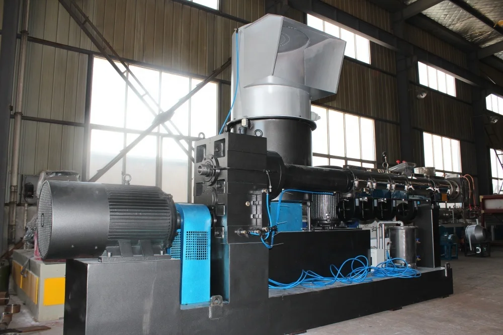 waste pp pe hdpe ldpe film woven bags soft flakes material pe recycling machine double stage granulator machine pellet line