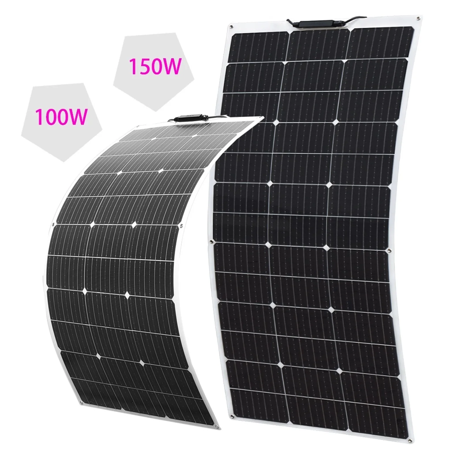 SenHuo Flexible Solar 12V 18V 100W 150W 200W 300W 400W Waterproof Panel Kit For Outdoor Home/Camping