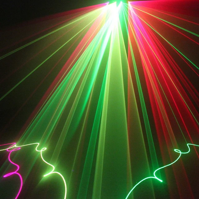 Недорогое освещение для дискотеки 4 головки RGB полноцветный лазерный свет сцены