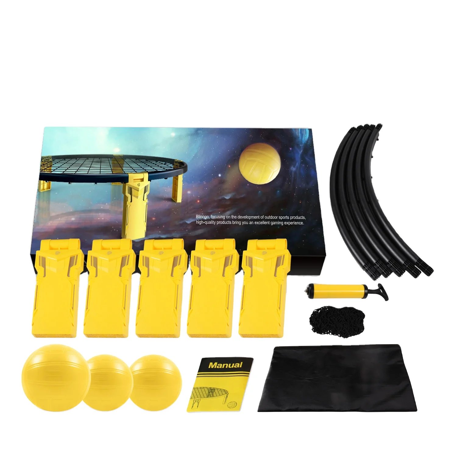 Beach Volleyball Game With Creative Leg Design Roundnet Ball Yard Games Board Game Beach Ball Set For Family Friends Children