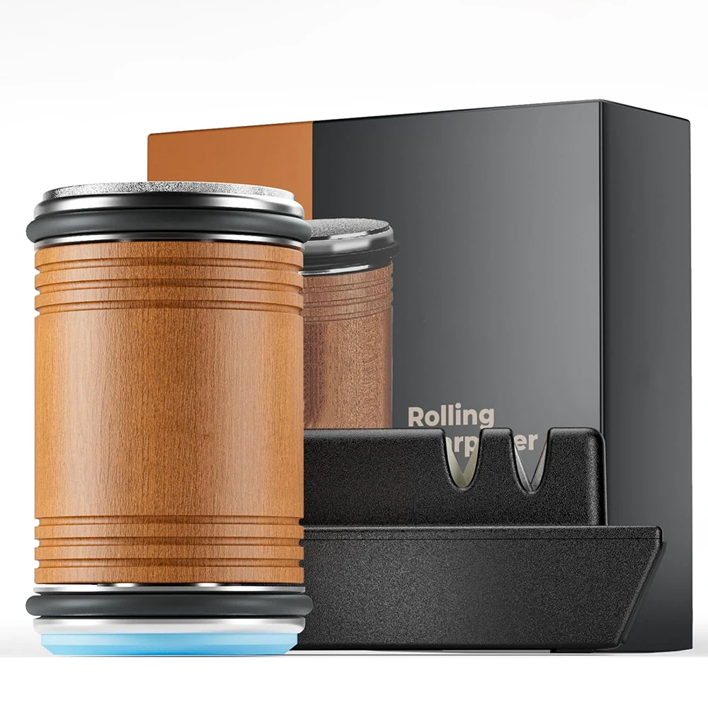 Набор точилок для ножей с алмазными корундовыми дисками для стали любой жесткости Магнитный угол основания для кухонных ножей Ножницы