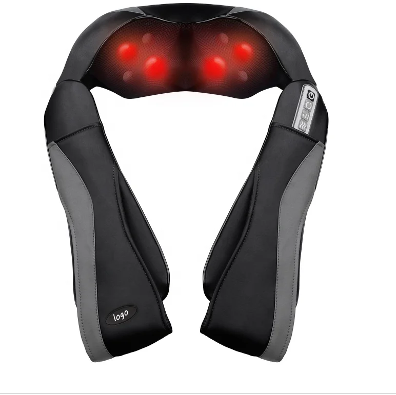 Shiatsu back neck shoulder Massager with Heat Massage neck For Home Office Car Use kneading neck massager