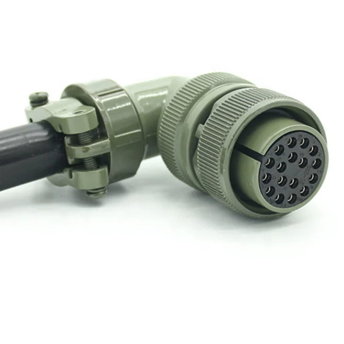Hot Sale Servo motor plug GIET motor side power connector 20-29 17pin waterproof connect MS-5015 circular right angle connector
