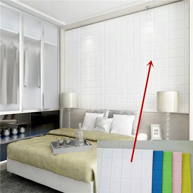 3D embossed modern house art 3D wall panels,green removable wallpaper