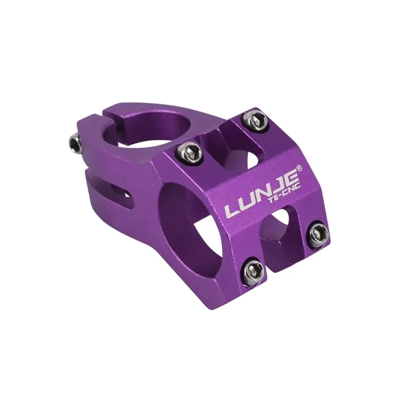 LUNJE MTB Stem 31.8x45mm Mountain Bike Stem High Strength  Downhill Bike Short Handlebar Bike Parts