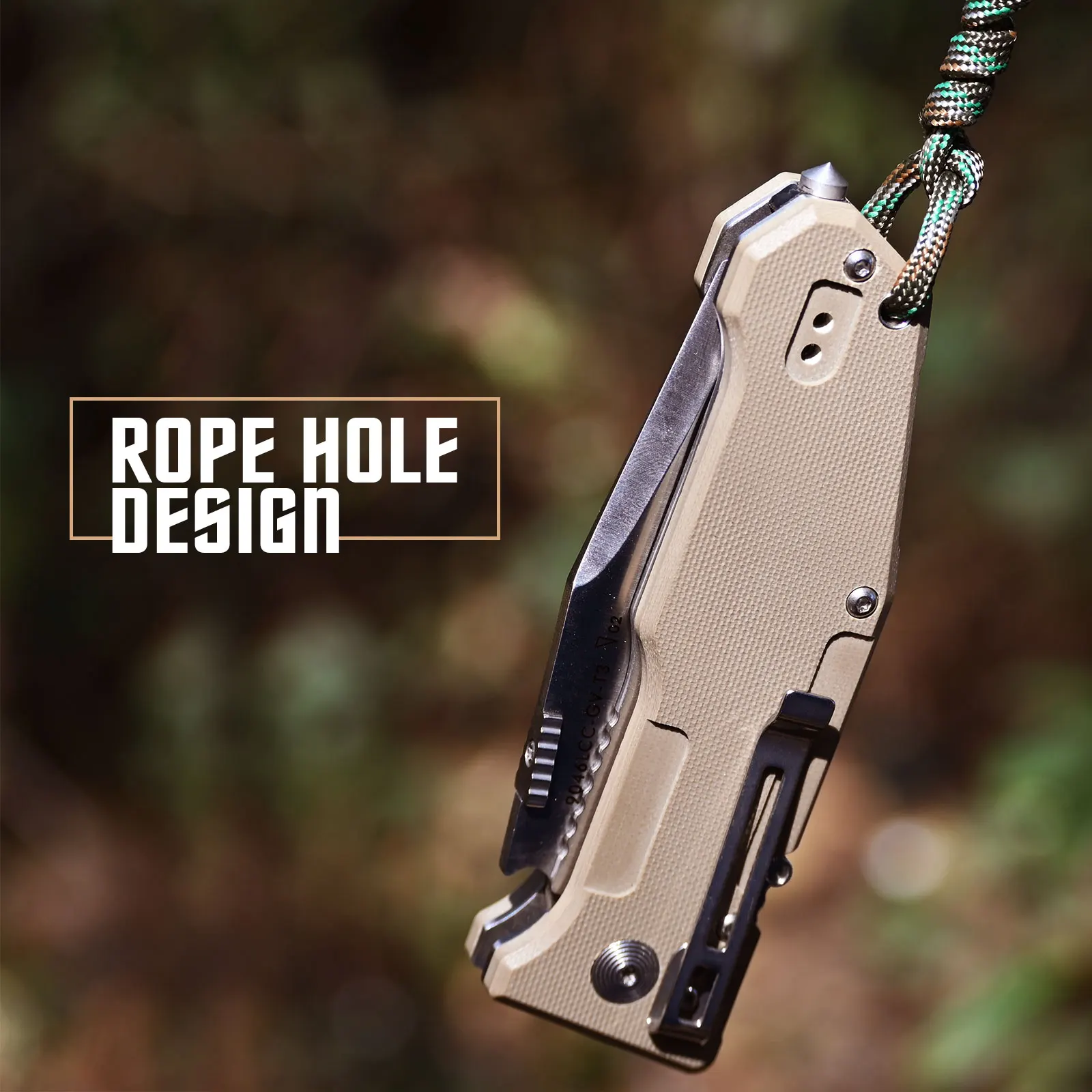 LAND 9046 12cr27mov Stainless Steel Folding Multi-Functional Knife Survival Rescue Camping Outdoor Hunting EDC Saw Tool Knives