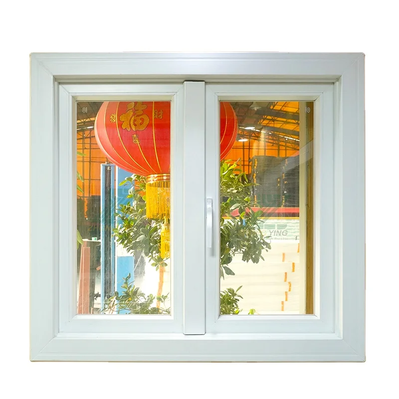 Villa Design Hotel Toilets European Arch Upvc Pvc Plastic Windows Anti Theft Commercial Casement Window