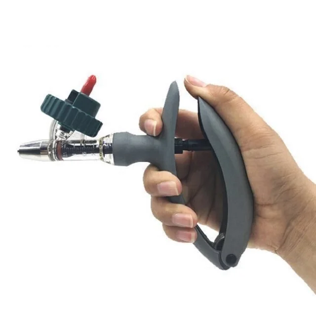 Новый стиль Delake 1 мл 2 5 10 20 коровий скот овца свинья курица стеклянный шприц с иглой для ветеринарного шприца