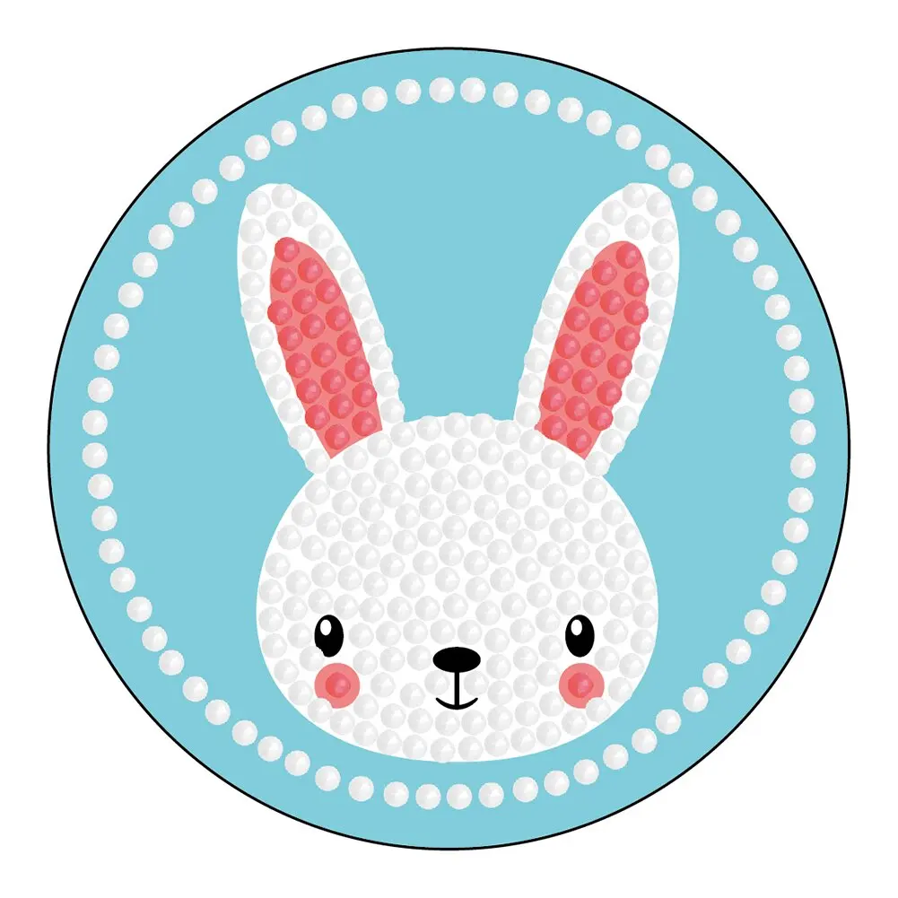 9Pcs Diamond Painting Kits for Kids 5D DIY Diamond Easily Paint by Numbers Handmade Sticker Arts and Crafts for Children