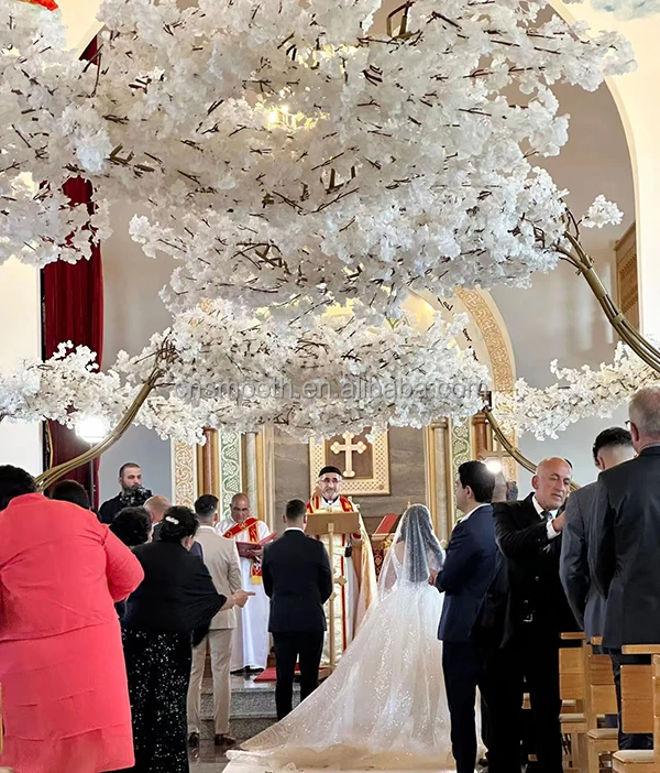 Hot Sales Tall Sakura Trees White Pink Cherry Blossom Trees For Party Events Decoration