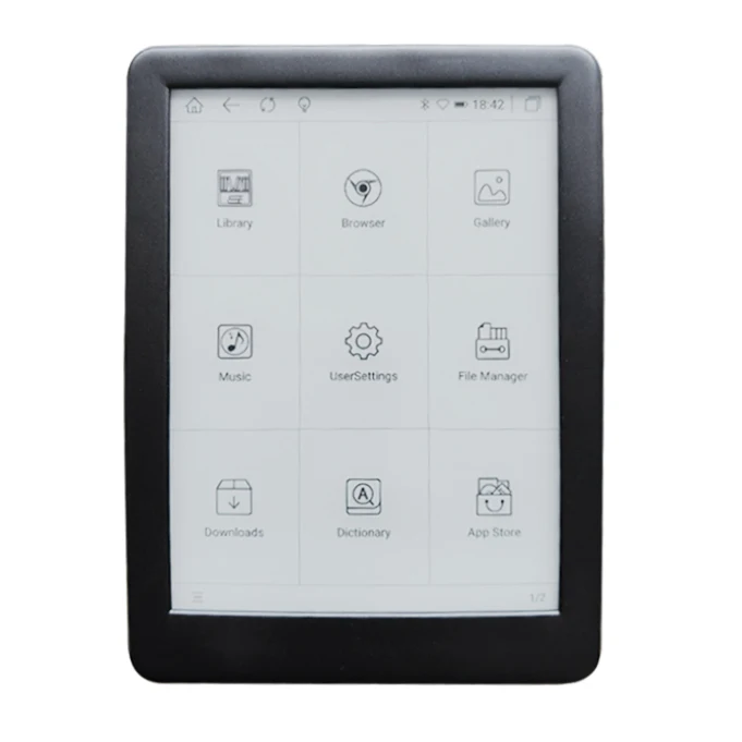 P6 1072*1448 6inch Android eink WIFI with touch screen font light 300PPI Smart ebook reader