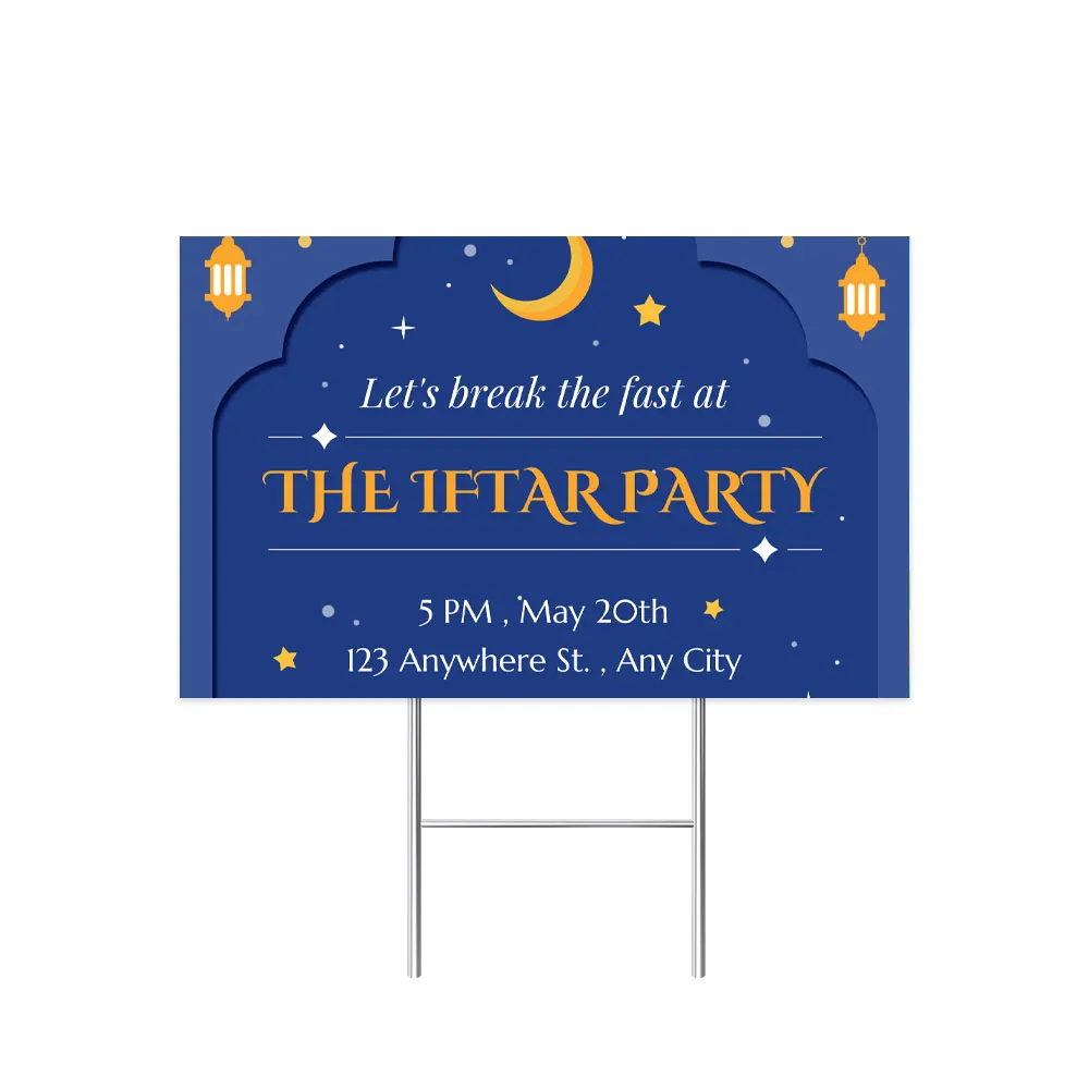 Multi-color Printing PP Corrugated Corflute coropalst signs Poster board advertising material plastic board yard signs