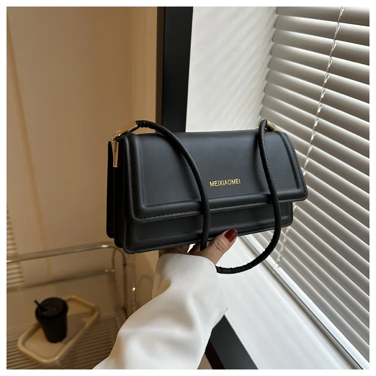 Woman New Multi-color Solid Candy Colors PU ZIP Single Sling Bags Fashion Woman Leather Square Bags Flap Women Handbags 