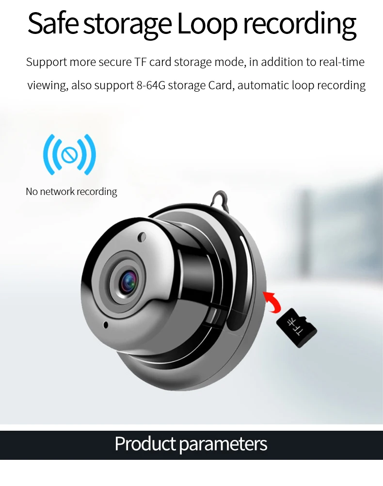 HD Mini Camera Security Monitoring Home Wireless WiFi Camera Infrared Night Vision Cam