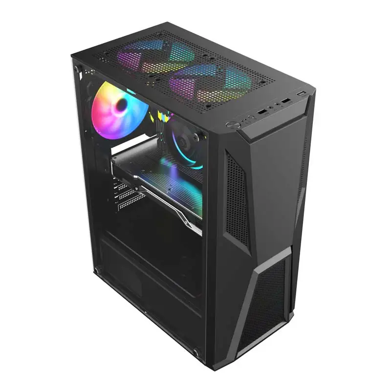 PC Gaming Case Desktop Micro Gamer PC Casing Custom Wholesales ATX Mid Tower High Quality Computer Case RGB