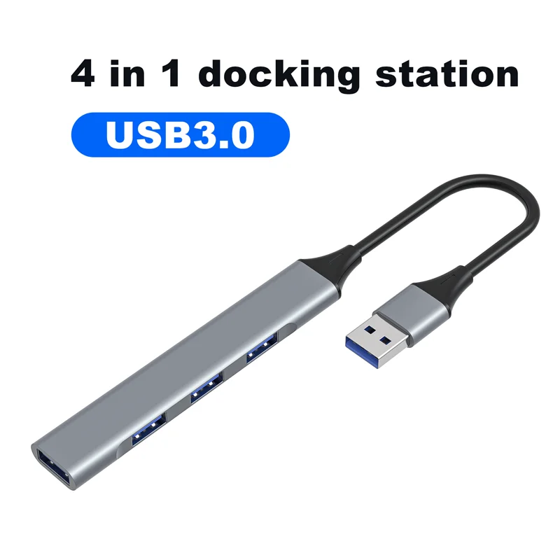 Недорогая док-станция 4 в 1 usb c порта 3 0 для ноутбука поддержка одновременной работы с несколькими