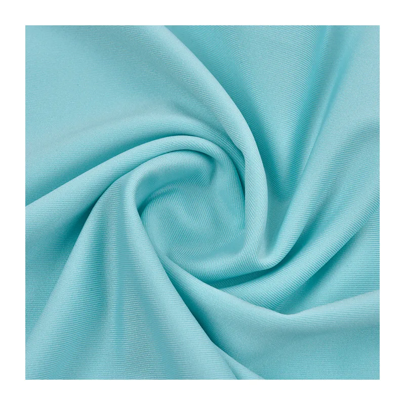 Wholesale Knitted Poly Jersey 130GSM 95% Polyester 5% Spandex Elastic Fabric For T-shirt Clothing