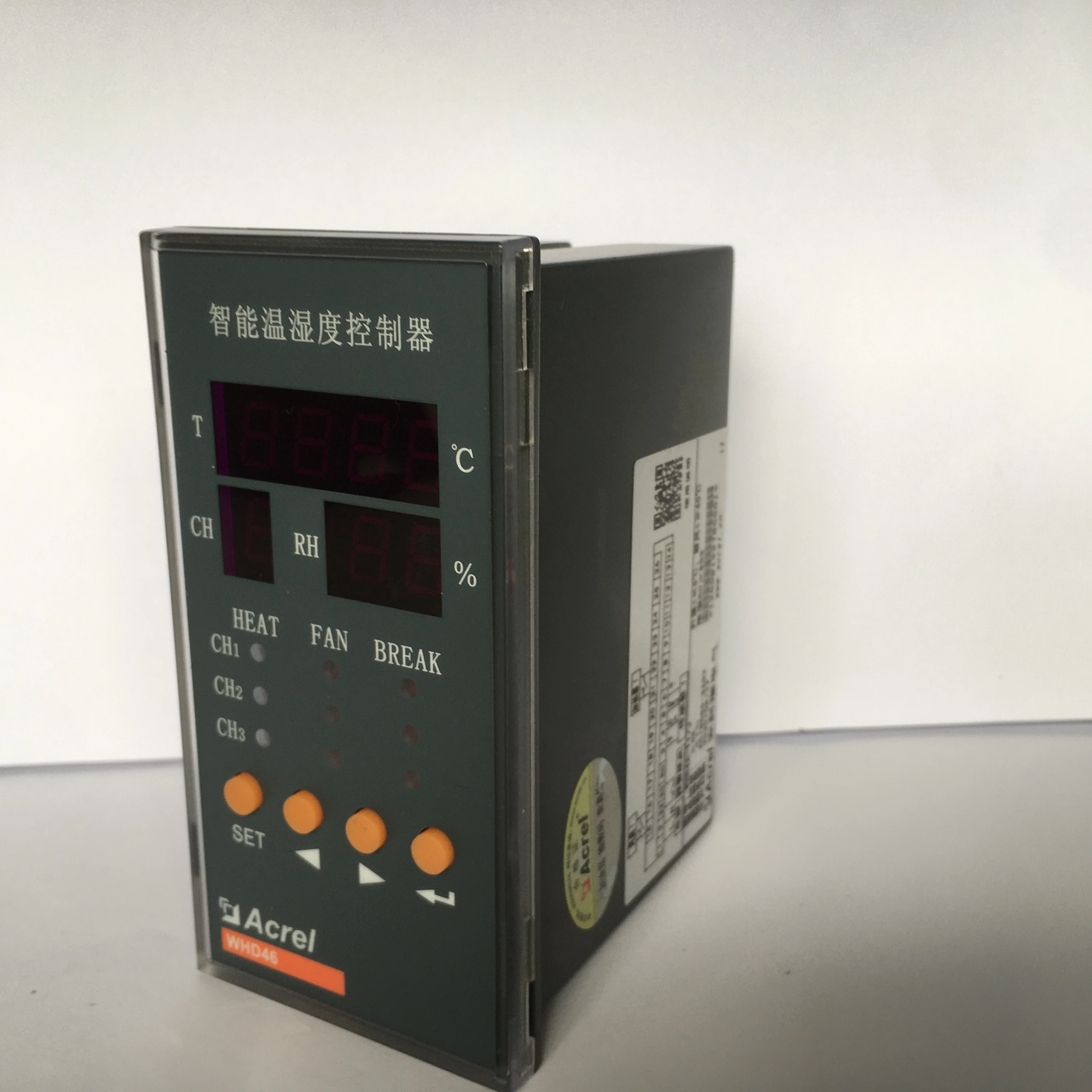 Acrel WHD46-11 Panel Mounting Temperature and Humidity Measuring With Sensors For Switch Cabinet