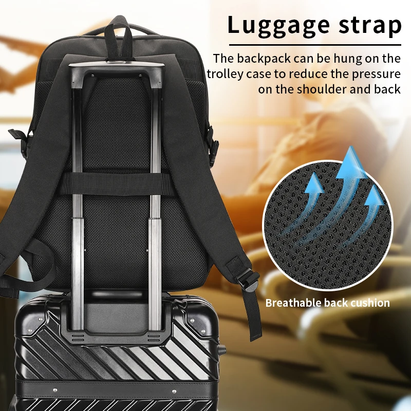 Hot stylish polyester laptop bags backpack mens  business waterproof school bags travel mochila usb laptop backpack