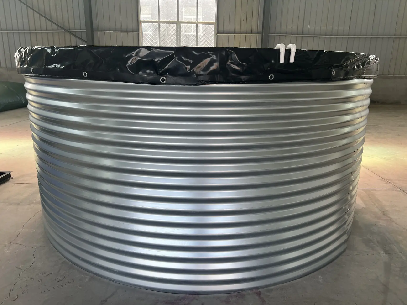 Freshwater fish and shrimp plastic canvas PVC galvanized  material fish pond with high breeding density and high profit